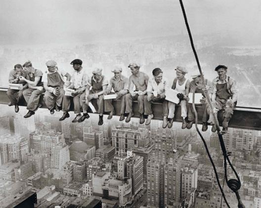 Lunch atop a skyscraper