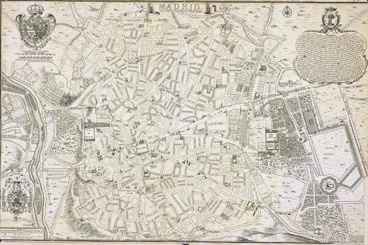 Mapa de Madrid 1706 XL