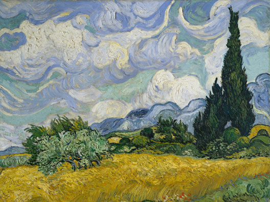 Wheatfield with Cypresses, 1889 L