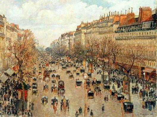 Boulevard Montmartre por la Tarde L