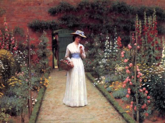 Lady in a Garden L