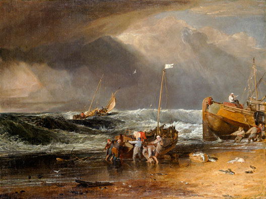 A Coast Scene with Fishermen L