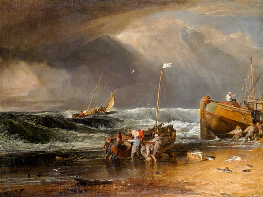 A Coast Scene with Fishermen XL