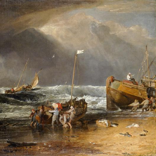 A Coast Scene with Fishermen S
