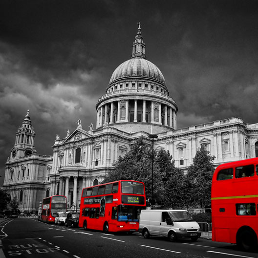 London Cathedral in Red S