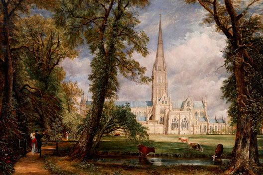 Salisbury Cathedral from the Bishop Garden L