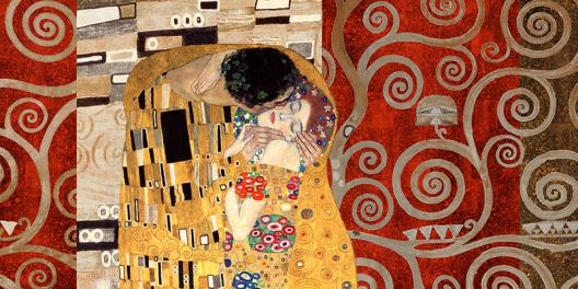 Klimt Patterns – The Kiss (Pewter)