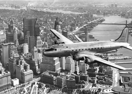 Flying over Manhattan, NYC