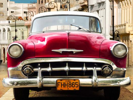 Classic American car in Habana, Cuba