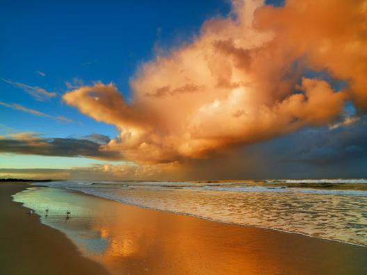 Sunset on the ocean, New South Wales, Australia