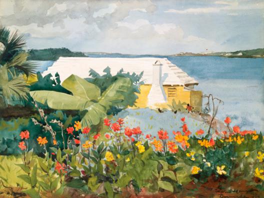 Flower Garden and Bungalow, Bermuda