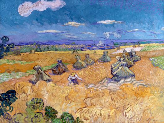 Wheat Fields with Reaper, Auvers