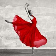 Ballerina in Red (detail)