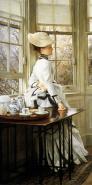 Reading the News (detail)