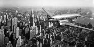 DC-4 over Manhattan, NYC