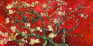 Van Gogh Deco – Mandorlo in fiore (red variation, detail)