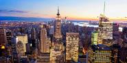 Aerial view of Manhattan, NYC