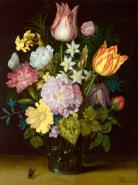 Flowers in a glass vase