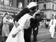 Kissing the War Goodbye in Times Square, 1945 (detail)