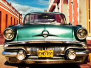 Vintage American car in Habana, Cuba