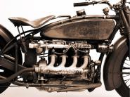 Detail of 4 cylinder Indian Ace, 1929