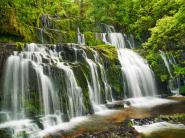 Waterfall Purakaunui Falls, New Zealand