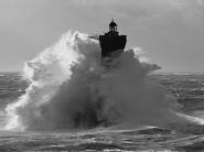 Phare du Four lors d´une tempête