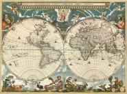 Nova et accuratissima totius terrarum orbis tabula, 1664