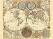 Double hemisphere map of the world, 1794