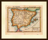 Mapa Ancienne Espagne