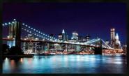 Lit. Brooklyn Bridge at Night L