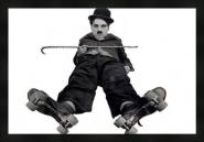 Chaplin Patinador B/W