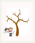 Arbol Pareja I - Bodas M - White