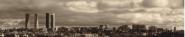 Madrid Skyline Sépia 150x30